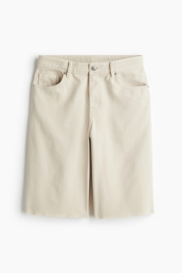 H&M Bermuda Van Twill Lichtbeige