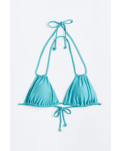 Padded Triangle Bikini Top Turquoise