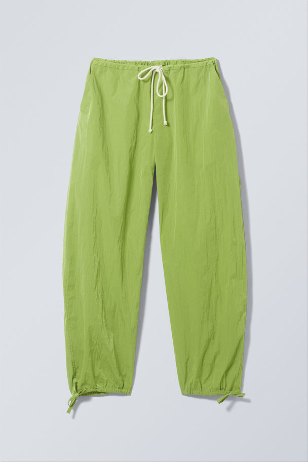 Weekday Alister Tracksuit Parachute Trousers Poppy Green