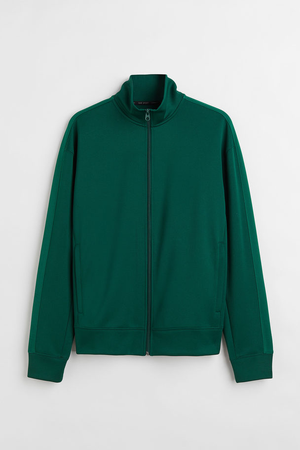H&M Sportjacke Relaxed Fit Dunkelgrün