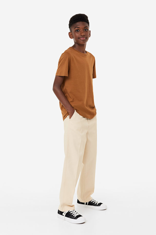 H&M Chinos Relaxed Fit Lys Beige
