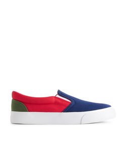 Slip-on Trainers Blue/red