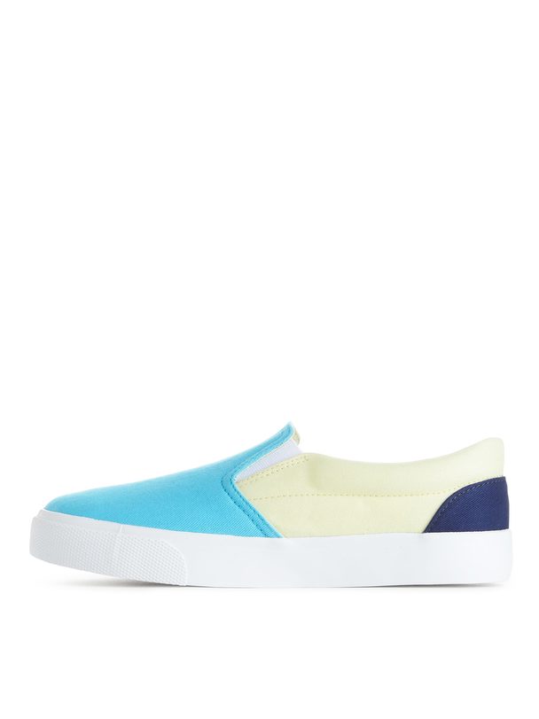 Arket Slip-on Trainers Turquoise/off White