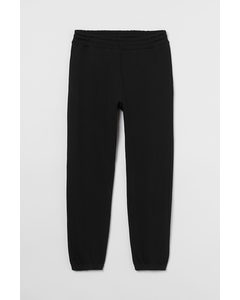 Relaxed Fit Joggers I Bomull Sort