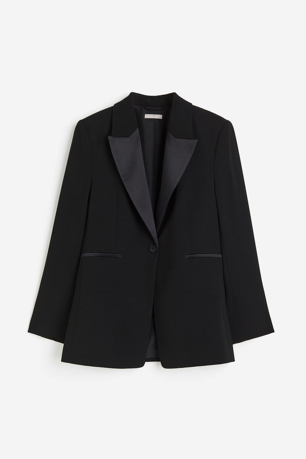 H&M Getailleerde Blazer Zwart