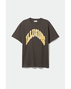 Oversized Graphic Printed T-shirt Illusions