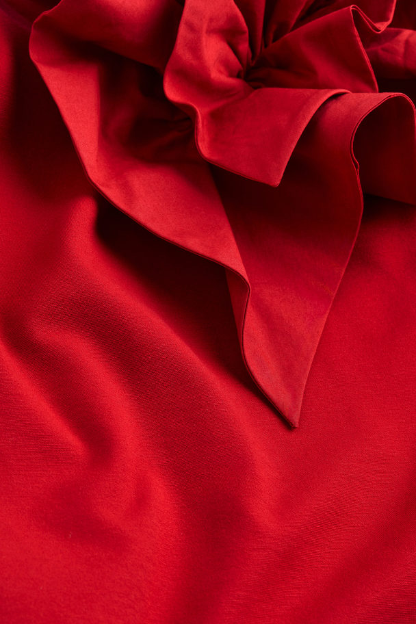 H&M Kleid mit Applikationen Rot
