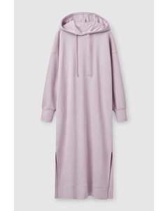 Relaxed-fit Maxi Sweatshirt Dress Washed Lilac