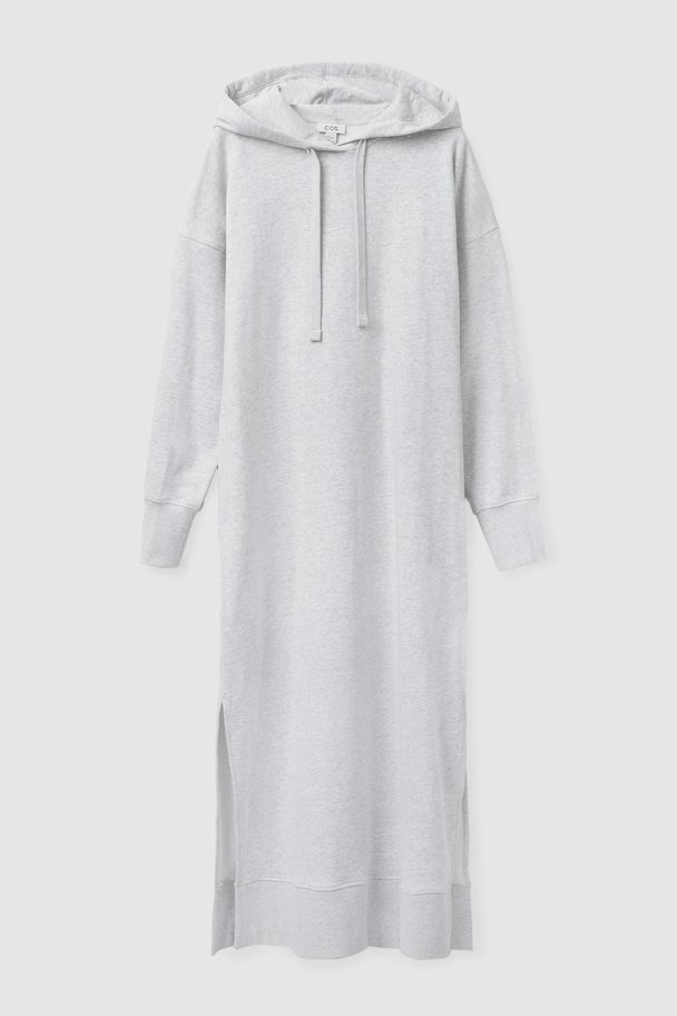COS Relaxed-fit Maxi Sweatshirt Dress Light Grey