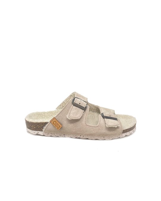 OE Shoes Cozy Beige Suede Home Slippers