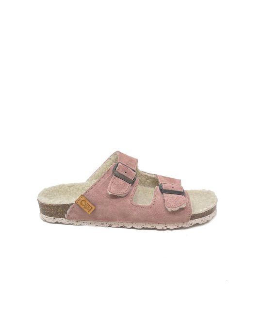 OE Shoes Cozy Pink Suede Home Slippers
