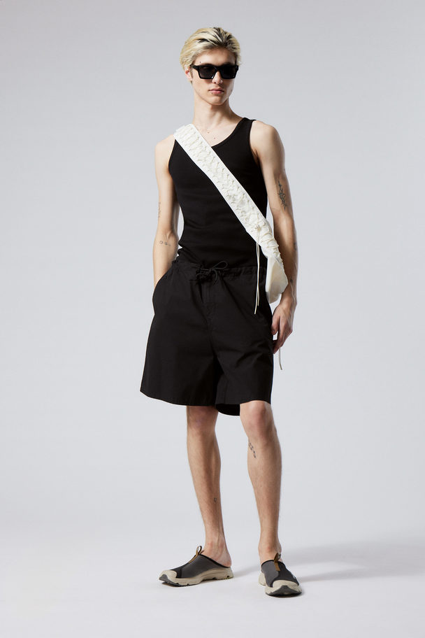 Weekday Parachute Loose Shorts Black