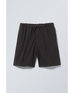 Parachute Loose Shorts Black