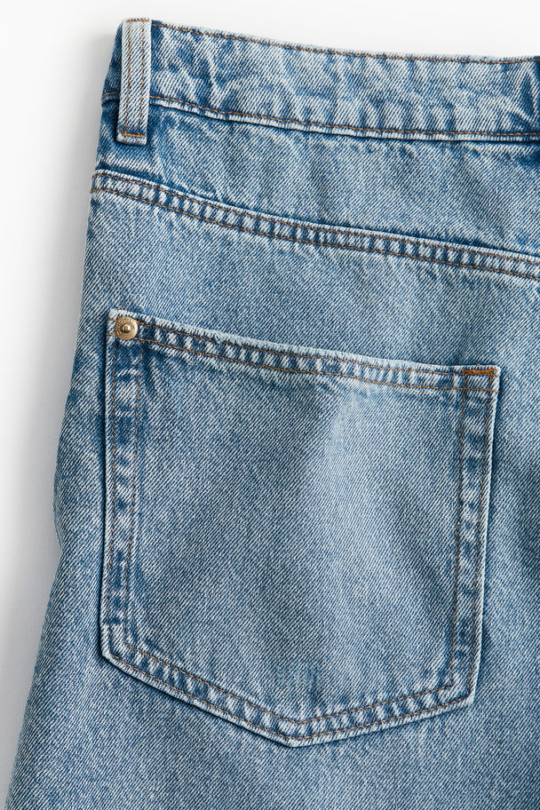 H&M Denim Bermudashort - Regular Fit Licht Denimblauw