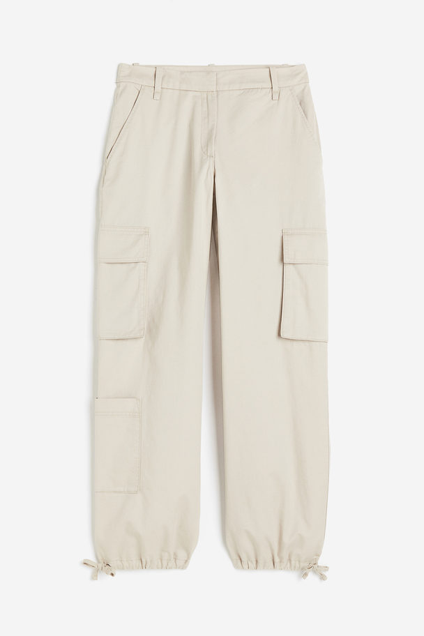 H&M Cargohose aus Twill Beige