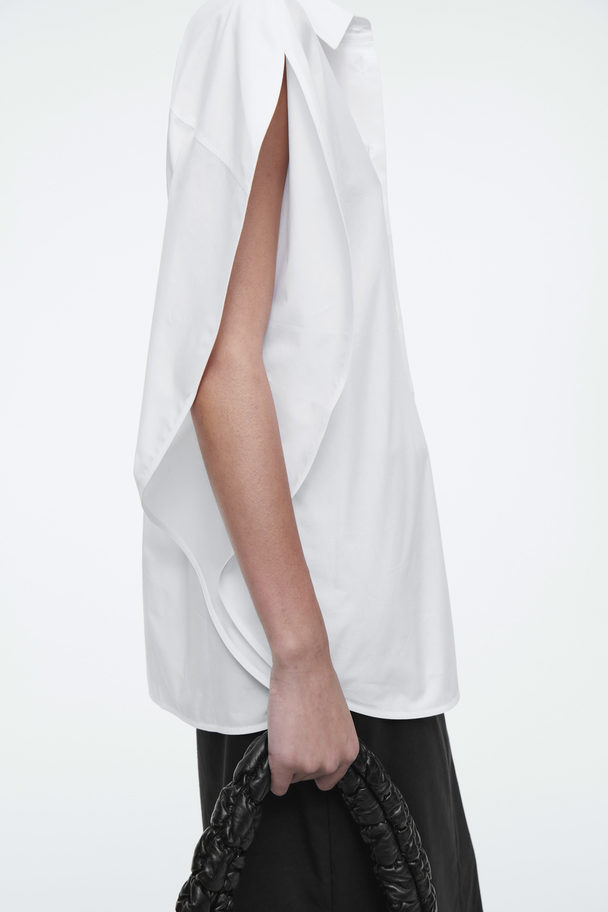 COS Rounded Short-sleeved Shirt White