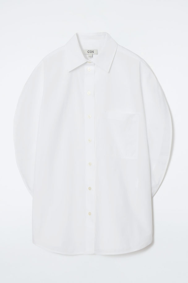 COS Rounded Short-sleeved Shirt White