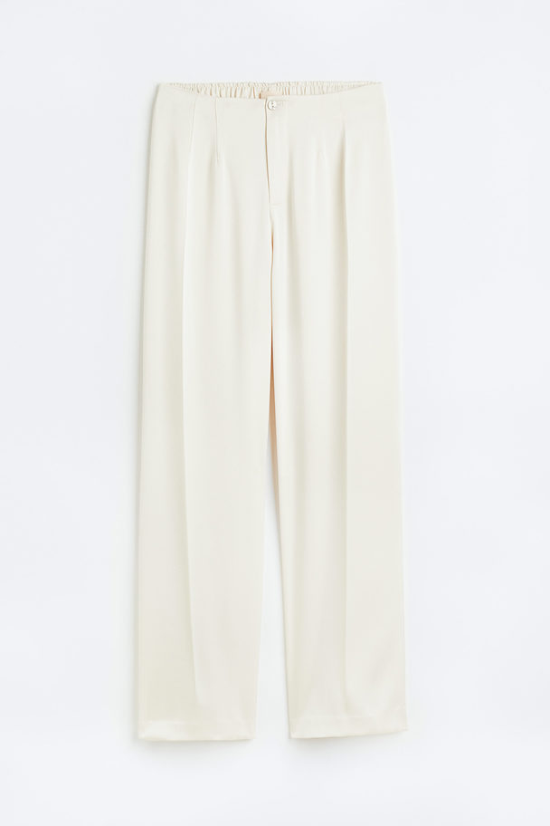 H&M Straight Trousers White