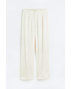 Straight Trousers White