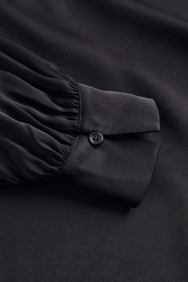 H&M Satin Dress Black
