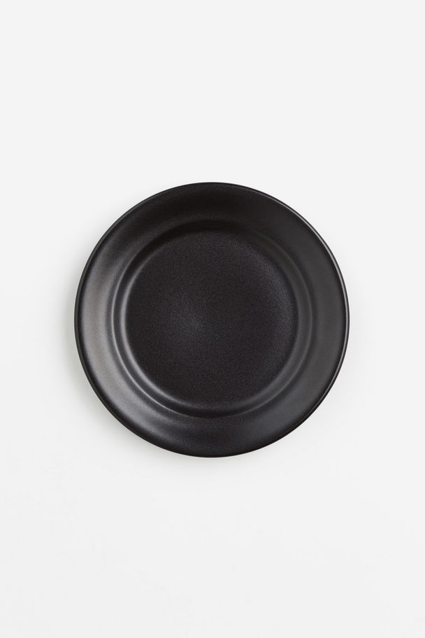 H&M HOME Stoneware Side Plate Black
