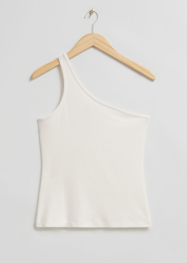 & Other Stories One Shoulder Top White