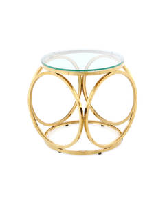 SideTable Whitney 125 clear / gold