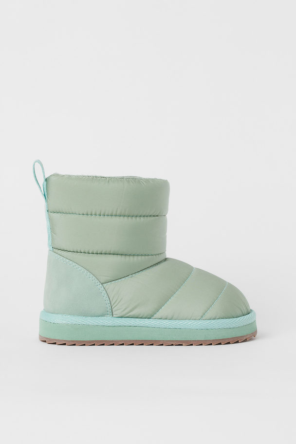 H&M Padded Boots Mint Green