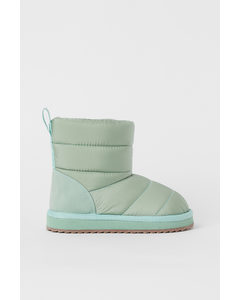 Padded Boots Mint Green