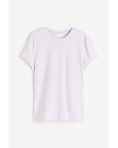 Fitted Microfibre T-shirt Lilac