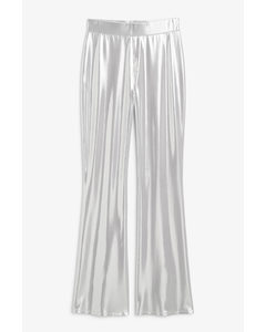 Soft Flared Trousers Flared Glitter Trousers