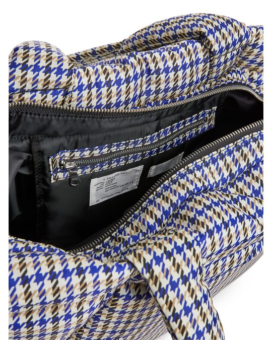 Arket Oversized Puffy Tote Bag Blue/Beige