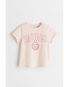 T-Shirt mit Print Hellrosa/Harvard