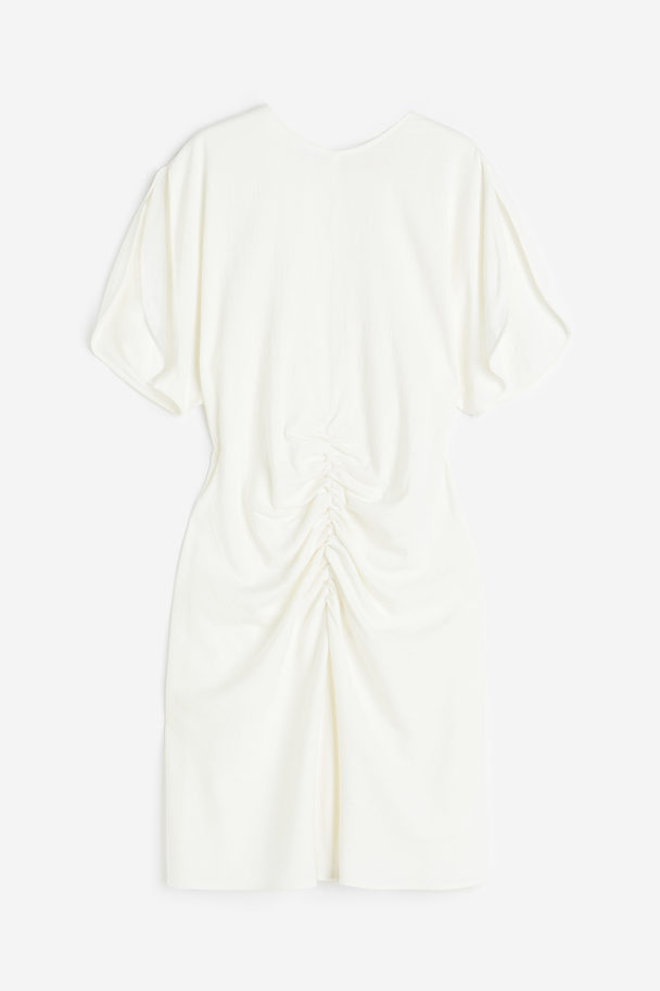 H&M Kleid mit geschlitzten Ärmeln Weiß