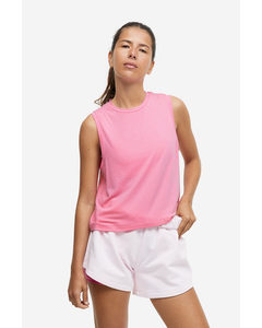 Drymove™ Boxy-style Sports Vest Top Bubblegum Pink