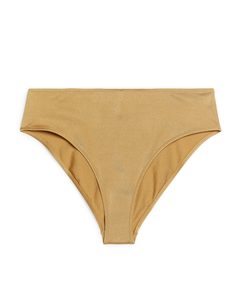 High-waist Bikini Briefs Gold