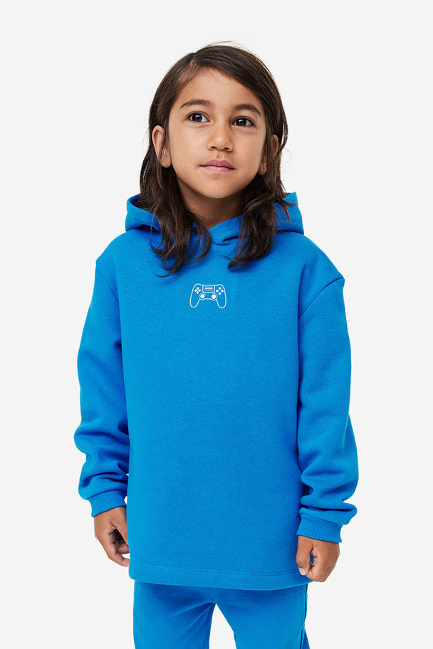 H&M Hoodie Bright Blue/game Controller