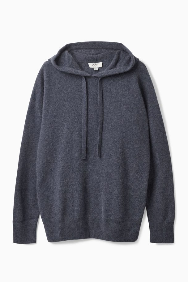 COS Relaxed-fit Pure Cashmere Hoodie Navy