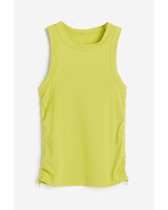 Drymove™ Drawstring-detail Sports Vest Top Lime Green