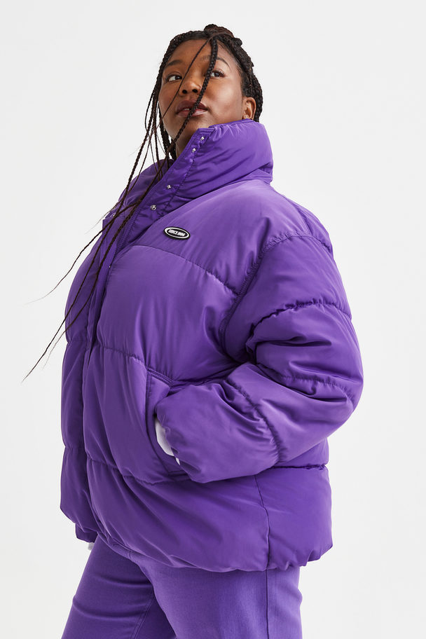 H&M H&m+ Puffer Jacket Purple