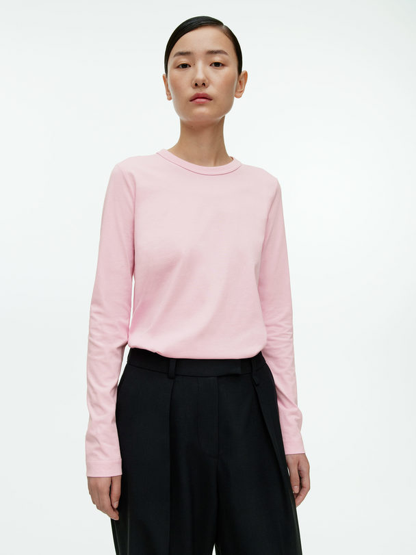 ARKET Langarm-T-Shirt Rosa