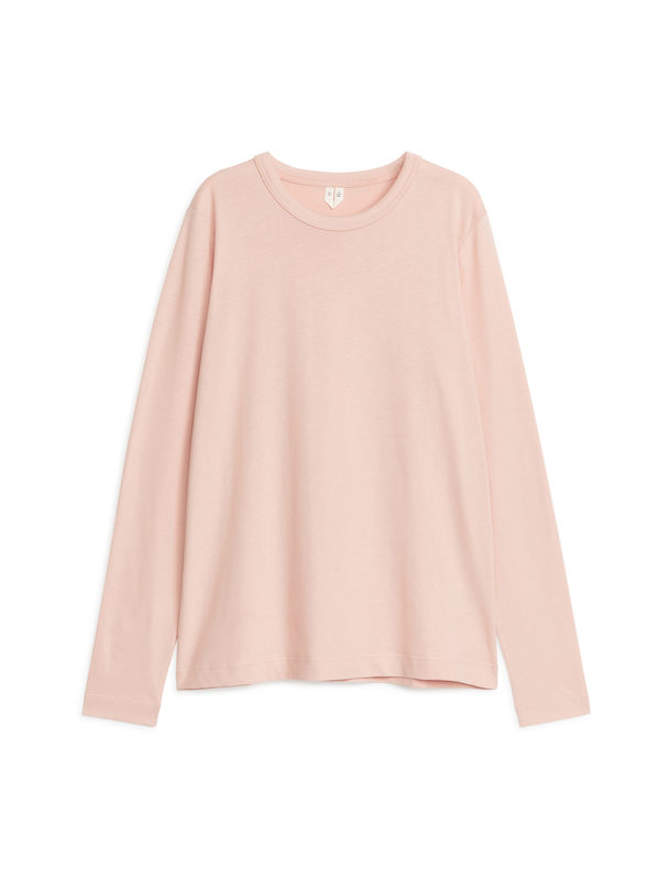 ARKET Långärmad T-shirt Beige-rosa