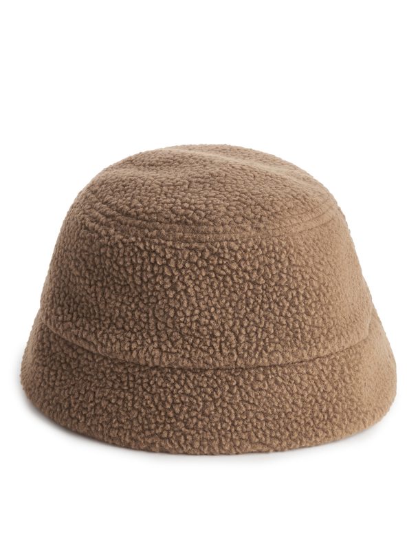Arket Pile Bucket Hat Brown