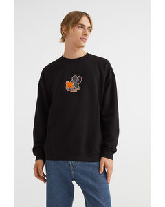 Oversized Fit Sweatshirt Black/the Metaversity Beavers