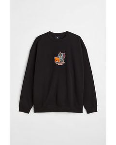Oversized Fit Sweatshirt Black/the Metaversity Beavers