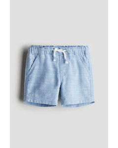 Baumwollshorts Hellblau