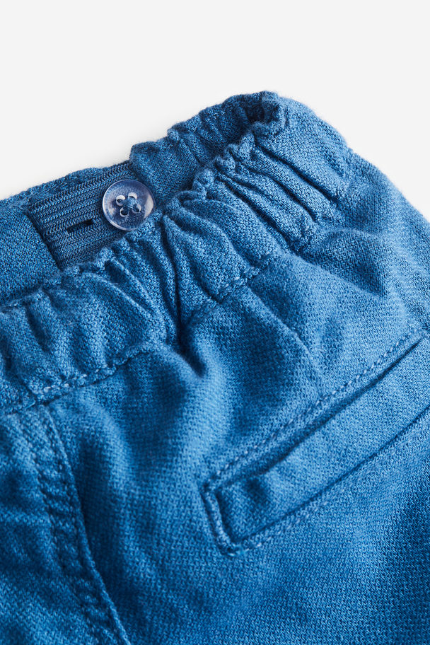 H&M Katoenen Short Blauw