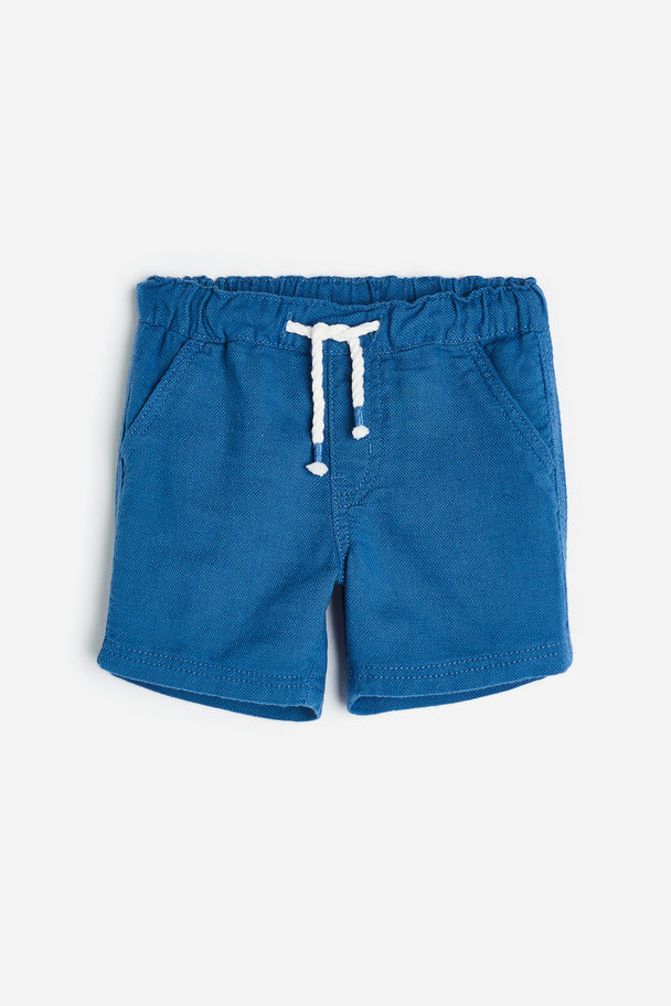 H&M Katoenen Short Blauw