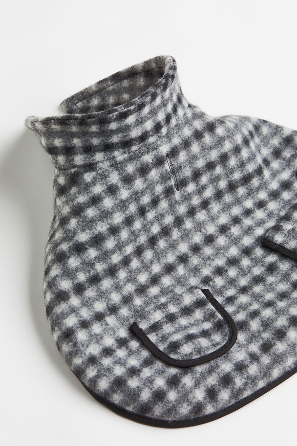 H&M Fleece-lined Dog Jacket Grey/checked