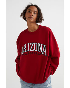Oversized Sweatshirt Dark Red/arizona Cardinals